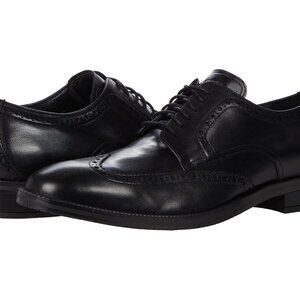 Cole Haan Black Leather Wingtip Oxfords (M12)